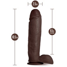 Au Naturel - Huge - 10 Inch Dildo - Chocolate Au Naturel - Huge - 10 Inch Dildo - Chocolate