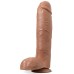 Au Naturel - Huge - 10 Inch Dildo - Mocha