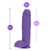 Au Naturel - Bold - Huge - 10 Inch Dildo - Purple