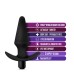 Anal Adventures Platinum - Silicone Vibrating Plug - Black Anal Adventures Platinum - Silicone Vibrating Plug - Black