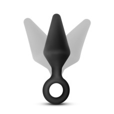 Anal Adventures Platinum - Silicone Loop Plug - Medium - Black Anal Adventures Platinum - Silicone Loop Plug - Medium - Black