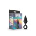 Anal Adventures Platinum - Silicone Loop Plug -  Medium - Black