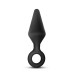 Anal Adventures Platinum - Silicone Loop Plug -  Medium - Black