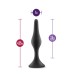 Anal Adventures Platinum - Silicone Beginner Plug - Medium - Black Anal Adventures Platinum - Silicone Beginner Plug - Medium - Black