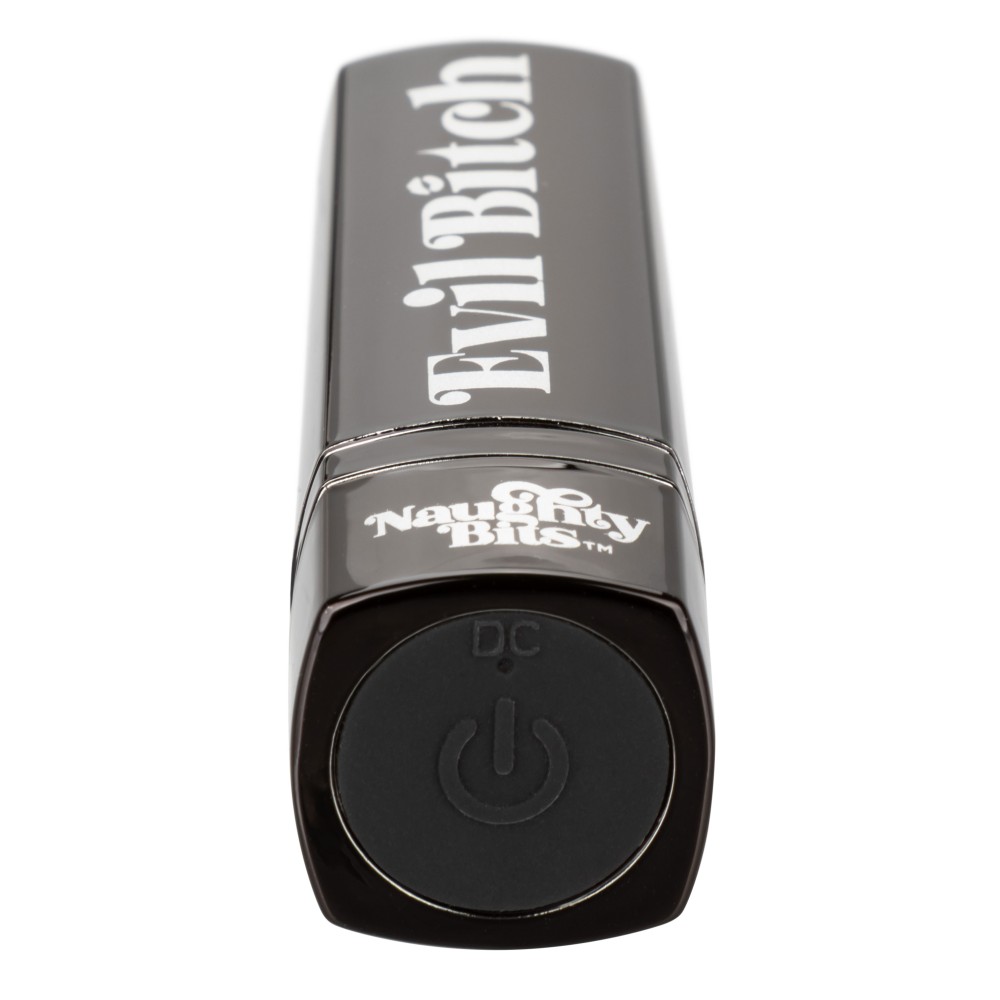 Naughty Bits Evil Bitch Lipstick Vibrator - Black