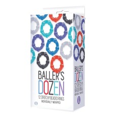 The 9's - Baller Dozen Beaded - 12 Pc Cock Ring Set The 9's - Baller Dozen Beaded - 12 Pc Cock Ring Set