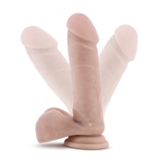 Dr. Skin Plus - 8 Inch Posable Dildo With Balls - Vanilla Dr. Skin Plus - 8 Inch Posable Dildo With Balls - Vanilla
