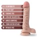 Dr. Skin Plus - 9 Inch Posable Dildo With Balls - Vanilla Dr. Skin Plus - 9 Inch Posable Dildo With Balls - Vanilla