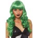 24 Inch Misfit Long Wavy Bang Wig - Green 24 Inch Misfit Long Wavy Bang Wig - Green