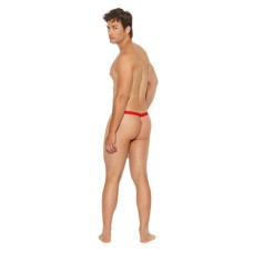 Men's Striped Mesh G-String Pouch - One Size - Black Men's Striped Mesh G-String Pouch - One Size - Black