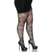 Butterfly Net Tights - 1x/2x - Black
