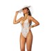 1 Pc Monokini - One Size - White/gold 1 Pc Monokini - One Size - White/gold
