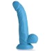 Pop Pecker 7.5 Inch Dildo With Balls - Blue