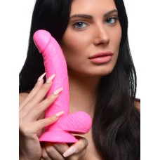 Pop Pecker 7.5 Inch Dildo With Balls - Pink Pop Pecker 7.5 Inch Dildo With Balls - Pink