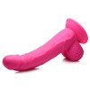 Pop Pecker 7.5 Inch Dildo With Balls - Pink