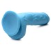 Pop Pecker 8.25 Inch Dildo With Balls - Blue Pop Pecker 8.25 Inch Dildo With Balls - Blue