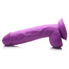 Pop Pecker 8.25 Inch Dildo With Balls - Purple