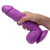 Pop Pecker 8.25 Inch Dildo With Balls - Purple