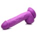 Pop Pecker 8.25 Inch Dildo With Balls - Purple Pop Pecker 8.25 Inch Dildo With Balls - Purple