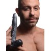The Gargoyle Rock Hard Silicone Dildo - Silver