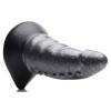 Beastly Tapered Bumpy Silicone Dildo - Silver