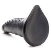 Beastly Tapered Bumpy Silicone Dildo - Silver