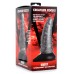 Beastly Tapered Bumpy Silicone Dildo - Silver Beastly Tapered Bumpy Silicone Dildo - Silver