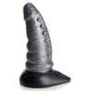 Beastly Tapered Bumpy Silicone Dildo - Silver