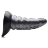 Beastly Tapered Bumpy Silicone Dildo - Silver