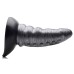 Beastly Tapered Bumpy Silicone Dildo - Silver Beastly Tapered Bumpy Silicone Dildo - Silver