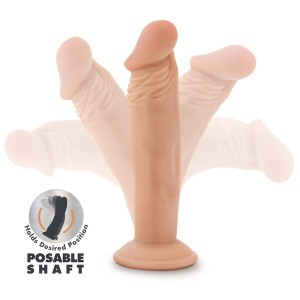 Dr. Skin Plus - 6 Inch Posable Dildo - Vanilla Dr. Skin Plus - 6 Inch Posable Dildo - Vanilla