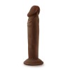 Dr. Skin Plus - 6 Inch Posable Dildo - Chocolate