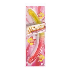 Shades - 17 Inch Double Dong - Pink and Yellow Shades - 17 Inch Double Dong - Pink and Yellow
