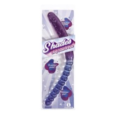 Shade - 17 Inch Double Dong - Violet and Blue Shade - 17 Inch Double Dong - Violet and Blue