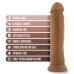 Dr. Skin Silicone - Dr. Henry - 9 Inch Dildo With  Suction Cup - Mocha