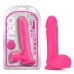 Neo - 8 Inch Dual Density Dildo - Neon Pink