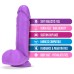 Neo - 8 Inch Dual Density Dildo - Neon Purple