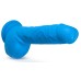 Neo - 9 Inch Dual Density Dildo - Neon Blue