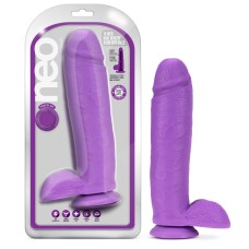 Neo - 10 Inch Dual Density Dildo - Neon Purple
