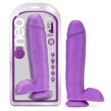 Neo - 11 Inch Dual Density Dildo - Neon Purple
