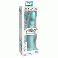 Dillio Platinum - Slim Seven 7 Inch Dildo - Teal Dillio Platinum - Slim Seven 7 Inch Dildo - Teal