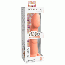 Dillio Platinum - Super Eight 8 Inch Dildo - Peach Dillio Platinum - Super Eight 8 Inch Dildo - Peach