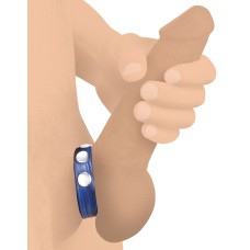 Cock Gear Leather Speed Snap Cock Ring - Blue Cock Gear Leather Speed Snap Cock Ring - Blue