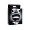 Leather and Velcro Cock Ring - Black