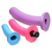 Triple Peg 28x Vibrating Silicone Dildo Set With Remote