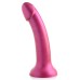 G-Tastic 7 Inch Metallic Silicone Dildo - Pink