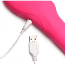 Mighty-Thrust Thrusting and Vibrating Strapless Strap-on With Remote - Pink