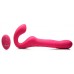 Mighty-Thrust Thrusting and Vibrating Strapless Strap-on With Remote - Pink