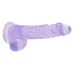 6 Inch Realistic Dildo With Balls - Purple