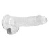 6 Inch Realistic Dildo With Balls - Translucent 6 Inch Realistic Dildo With Balls - Translucent